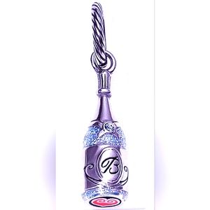 Brighton Sparkling Champagne hanging charm with crystal detail.
